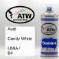 Preview: Audi, Candy White, LB9A / B4: 400ml Sprühdose, von ATW Autoteile West.